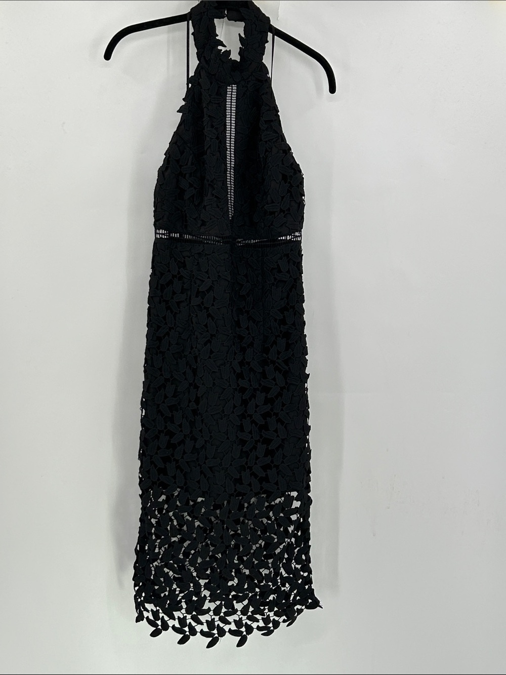 Bardot Gemma Halter Lace Sheath Dress in Black Size 4 NEW WITH TAGS - Picture 2 of 10
